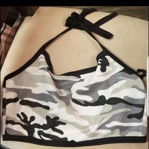 (PLEASE READ)Woman's Small Camo Crop/Halter Top